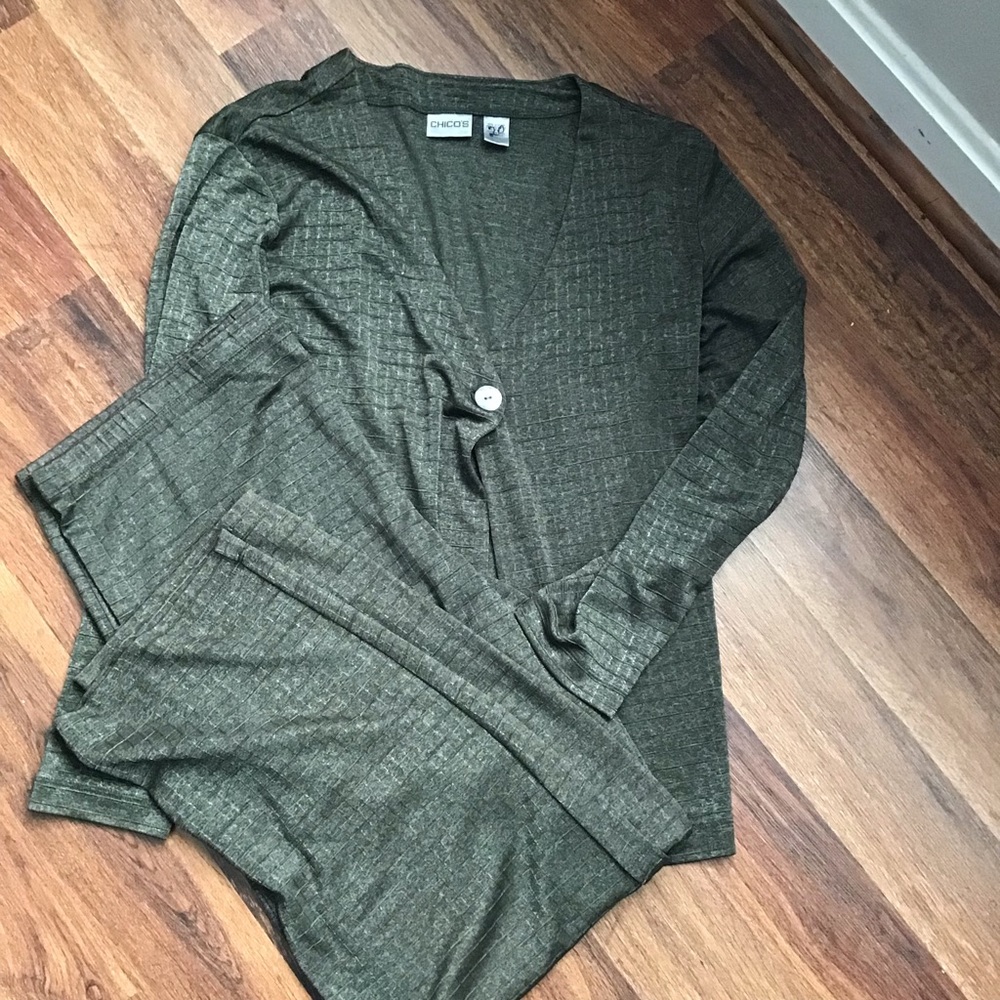 SOLD Chico’s Cardigan and Pants Set